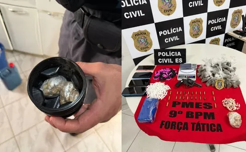 
          Imagem ilustrativa da imagem Drogas são encontradas dentro de garrafa de café durante operação no Sul do ES
          