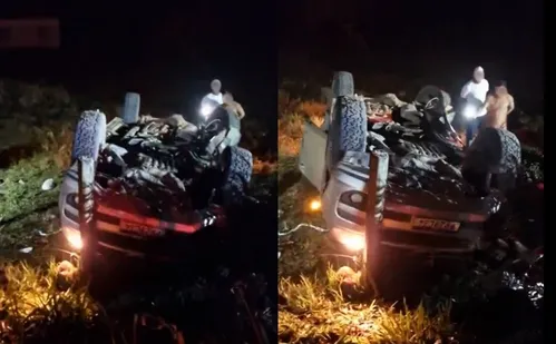 
          Imagem ilustrativa da imagem Jovem é arremessado de caminhonete e morre após capotamento no ES; motorista fugiu
          