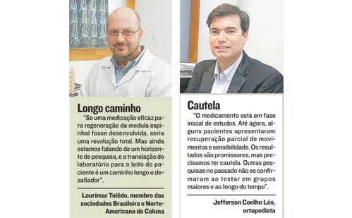 
          Imagem ilustrativa da imagem Lesão medular: descoberta dá esperança a pacientes no Estado
          