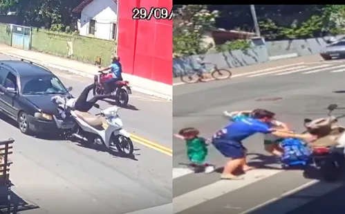 
          Imagem ilustrativa da imagem Motociclista é atropelada e professor salva filhos de moto desgovernada em Aracruz
          
