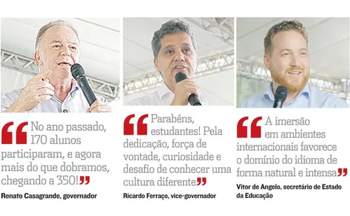 
          Imagem ilustrativa da imagem Novos destinos para 350 alunos da rede pública do ES estudarem no exterior
          