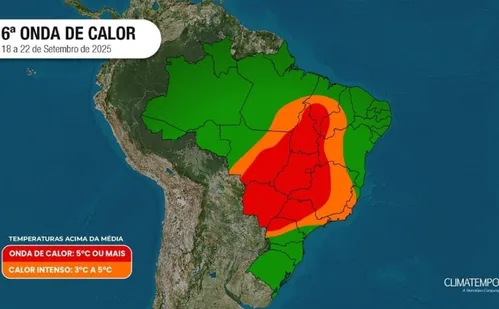 
          Imagem ilustrativa da imagem Onda de calor vai atingir o ES nos últimos dias do inverno; veja previsão do tempo
          