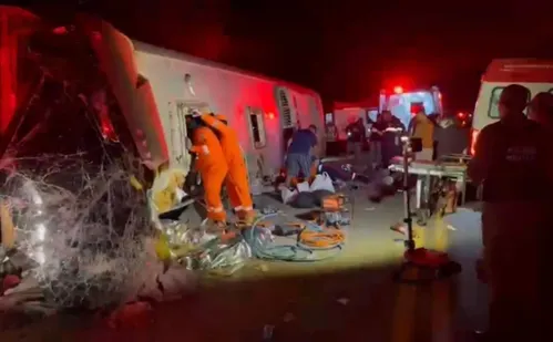 
          Imagem ilustrativa da imagem Ônibus tomba na BR-423, no Agreste de Pernambuco, e deixa mortos e feridos
          