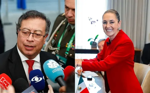 
          Imagem ilustrativa da imagem Presidentes reagem a envio de navios de guerra por Trump à costa da Venezuela
          