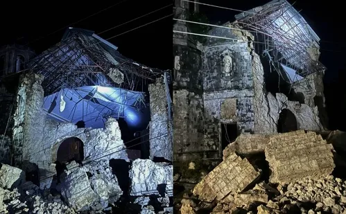 
          Imagem ilustrativa da imagem Terremoto de magnitude 6,9 mata ao menos 22 e provoca destruição nas Filipinas
          