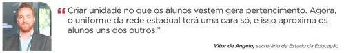 
          Imagem ilustrativa da imagem Uniforme vai mudar para 200 mil alunos da rede estadual a partir de 2026
          