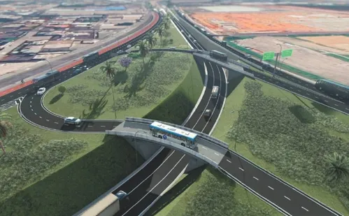 
          Imagem ilustrativa da imagem Veja como vai ficar o novo viaduto do trevo de Alto Lage
          