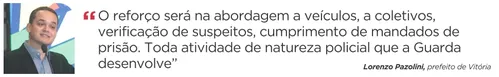 
          Imagem ilustrativa da imagem Vitória vai reforçar a segurança pública com 112 novos guardas
          
