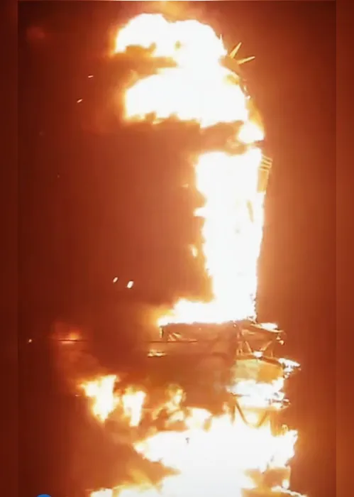 Imagem ilustrativa da imagem Incêndio destrói estátua próxima à loja da Havan, em Petrolina