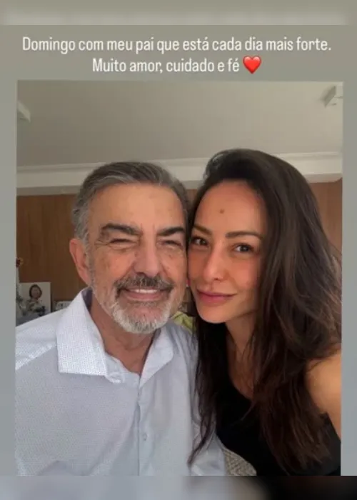 Imagem ilustrativa da imagem Sabrina Sato atualiza estado de saúde do pai, com câncer