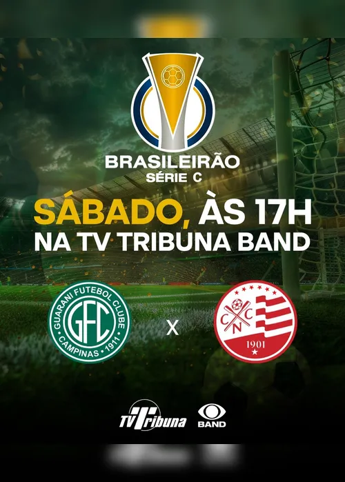 Imagem ilustrativa da imagem TV Tribuna transmite Guarani x Náutico neste sábado (4)