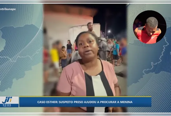 Fernando, um dos suspeitos de ocultar o cadáver de Esther chegou a participar de protesto após sumiço da menina