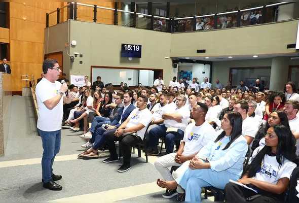 Presidente Marcelo Santos ministrou aula inaugural sobre gestão pública