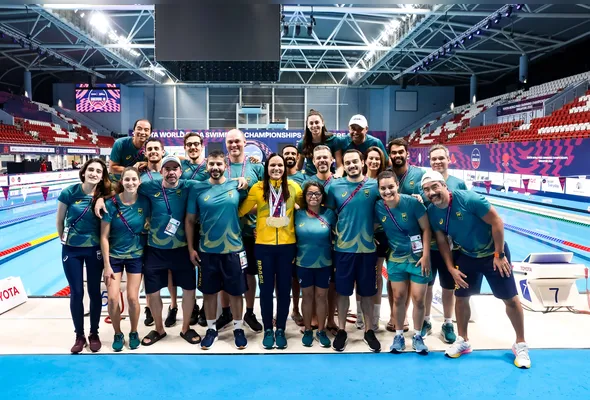 Imagem ilustrativa da imagem Pernambucana Carol Santiago brilha no Mundial de Natação Paralímpica de Singapura