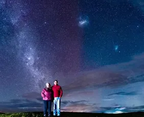Imagem ilustrativa da imagem Céu de município na Serra Gaúcha fica roxo e intriga especialistas