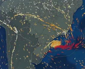 Imagem ilustrativa da imagem Ciclone extratropical deixa Espírito Santo em alerta para o final de semana