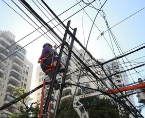 Imagem ilustrativa da imagem Cidade do litoral de SP aprova lei que obriga fiação elétrica a ser subterrânea