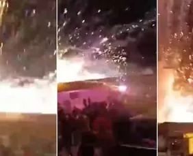 Imagem ilustrativa da imagem Fogos de artifício atingem público em inauguração de programação de Natal no RS; há feridos