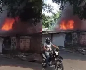 Imagem ilustrativa da imagem Mulher e quatro filhos morrem em incêndio no Recife; polícia investiga o caso como feminicídio