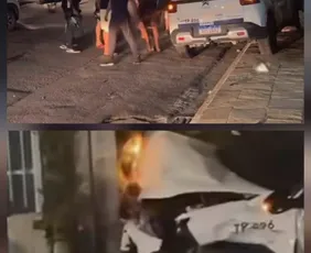 Imagem ilustrativa da imagem Taxista perde controle do carro, bate em veículos e deixa dois feridos em Candeias