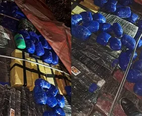 Imagem ilustrativa da imagem Vídeo: Paraguai apreende maior carga de maconha de sua história próximo à fronteira com o Brasil