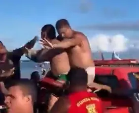 Imagem ilustrativa da imagem Vídeo: ‘Seria massacre’ se salva-vidas não tivessem ajudado, diz casal agredido em Porto de Galinhas