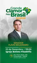 Imagem ilustrativa da imagem Flávio Bolsonaro terá agenda em Vitória