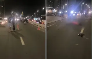 Imagem ilustrativa da imagem Motociclista  morre após colisão no Viaduto Temudo; vítima teve a cabeça decapitada