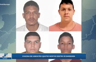 Imagem ilustrativa da imagem Quatro jovens são assassinados em barbearia lotada em Jaboatão