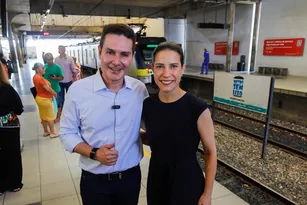Imagem ilustrativa da imagem Raquel Lyra e Jader Filho anunciam R$ 500 milhões para o Metrô do Recife