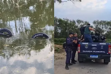 Imagem ilustrativa da imagem Bicicletas elétricas são encontradas submersas em valão de Vila Velha