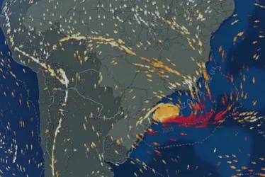 Imagem ilustrativa da imagem Ciclone extratropical deixa Espírito Santo em alerta para o final de semana