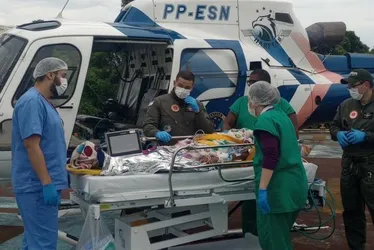 Imagem ilustrativa da imagem Idoso é resgatado de helicóptero após sofrer choque elétrico e queimaduras no ES