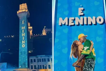 Imagem ilustrativa da imagem Léo Santana e Lore Improta fazem chá revelação durante show gratuito em Salvador