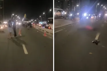 Imagem ilustrativa da imagem Motociclista  morre após colisão no Viaduto Temudo; vítima teve a cabeça decapitada