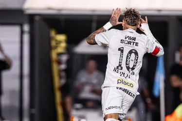 Imagem ilustrativa da imagem Neymar comete pênalti, Santos cede empate ao Mirassol e segue perto do Z4