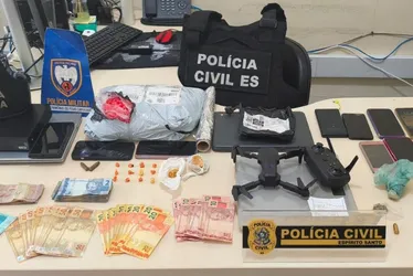 Imagem ilustrativa da imagem Operação no Norte do ES prende seis suspeitos e apreende drogas, munições e drone