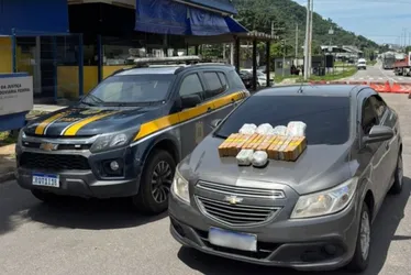 Imagem ilustrativa da imagem PRF apreende 20 kg de drogas na BR-101 em Viana e motorista é preso