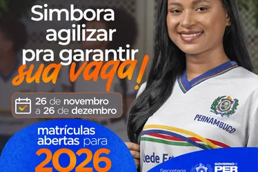 
          Imagem ilustrativa da imagem Pernambuco inicia matrículas para o ano letivo 2026 da rede estadual de ensino
          
