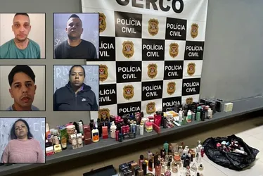 Imagem ilustrativa da imagem Quadrilha que furtou mais de R$1,5 milhão em cosméticos no ES é presa em SP