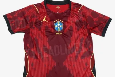 Imagem ilustrativa da imagem Site revela design original da camisa vermelha do Brasil para a Copa do Mundo 2026