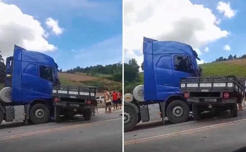 
          Imagem ilustrativa da imagem Acidente entre caminhão e carreta deixa faixa da BR-101 interditada em Anchieta
          