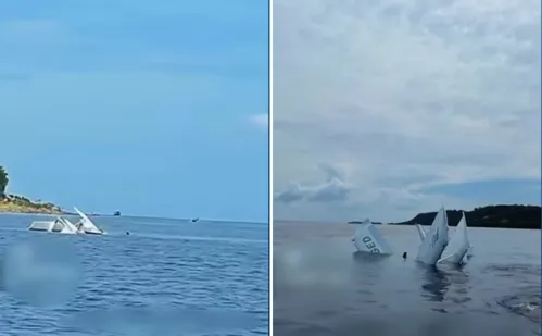 
          Imagem ilustrativa da imagem Avião de pequeno porte cai no rio Negro e fere 2 em Iranduba, no Amazonas
          