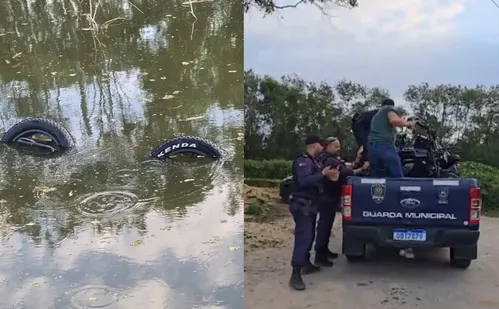 
          Imagem ilustrativa da imagem Bicicletas elétricas são encontradas submersas em valão de Vila Velha
          