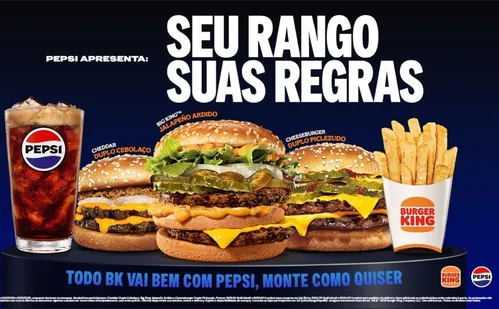 
          Imagem ilustrativa da imagem Burger King e Pepsi lançam sanduíches exclusivos criados por clientes
          
