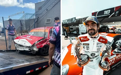 
          Imagem ilustrativa da imagem Caio Castro sofre acidente de carro durante treino de automobilismo no PR
          