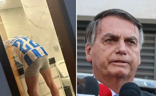 
          Imagem ilustrativa da imagem Carlos diz que Bolsonaro tem crise de azia na prisão na PF e posta foto do pai
          