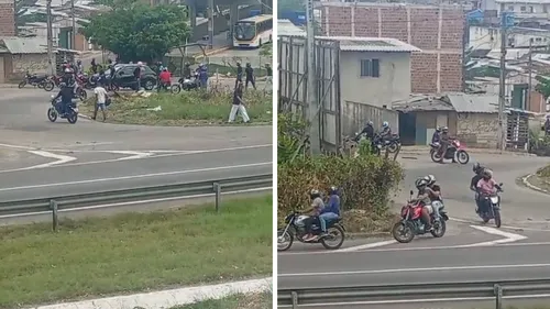 
          Imagem ilustrativa da imagem Cenas de selvageria: imagens registram espancamentos em briga de torcidas no Barro
          