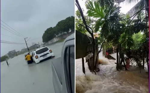 
          Imagem ilustrativa da imagem Cidade onde mais choveu em 24 horas, Linhares registra alagamentos na madrugada
          