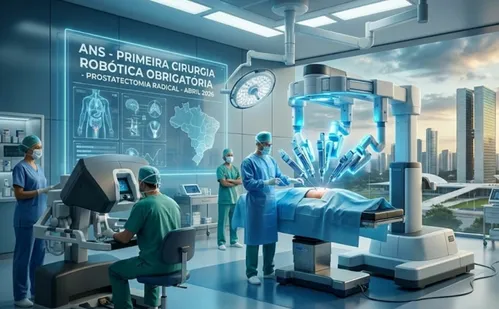 
          Imagem ilustrativa da imagem Cirurgia robótica para tratar câncer de próstata
          